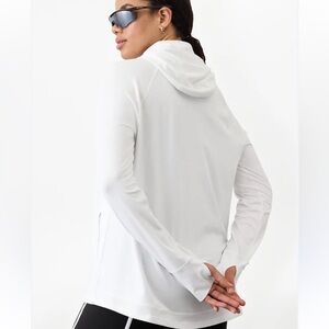 Athleta White Pacifica Illume UPF Relaxed Jacket L